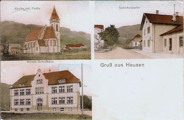 Diese alte  Ansichtskarte zeigt rechts...NurRepro> Elmar Vogt</BZ-FotoNurRepro>  | Foto: Repro Vogt