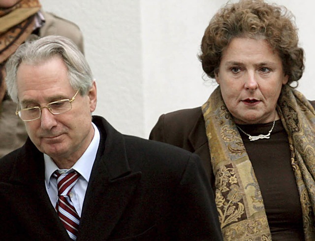 Margrit Lichtinghagen und der frhere ...us Zumwinkel im Februar dieses Jahres   | Foto: DPA