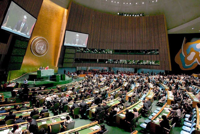 Eine Sitzung der UN-Vollversammlung in New York  | Foto: afp
