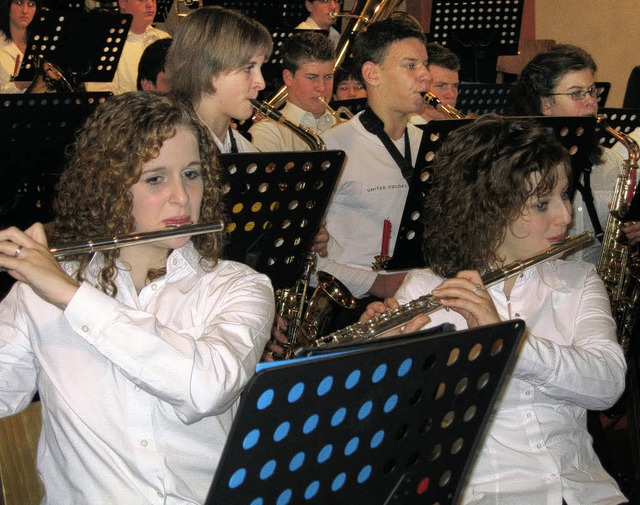 Mit einem feierlichen Programm unterhi...n Oberrimsingen   beim Kirchenkonzert.  | Foto: ines sssle