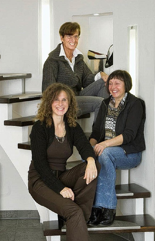 Freuen sich bers neue Ambiente:  Jutt...marie Hug,  Andrea Wehrle  (von links)  | Foto: FOTO Leofa/Schilling