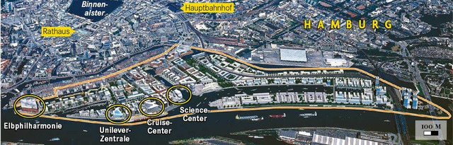 Jahrhundertchance: So soll die Hamburger Hafencity  einmal aussehen.   | Foto: Fotomontage: Hafencity Hamburg