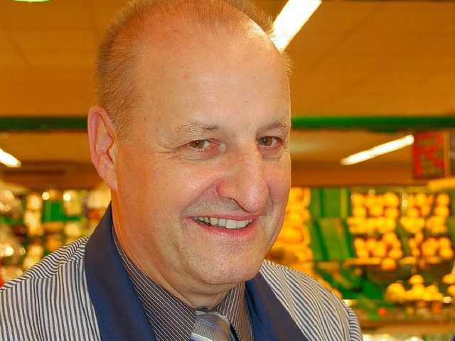 Fritz Knoll hat die Edeka-Filiale in Niederweiler 15 Jahre lang geleitet.  | Foto: Sigrid Umiger