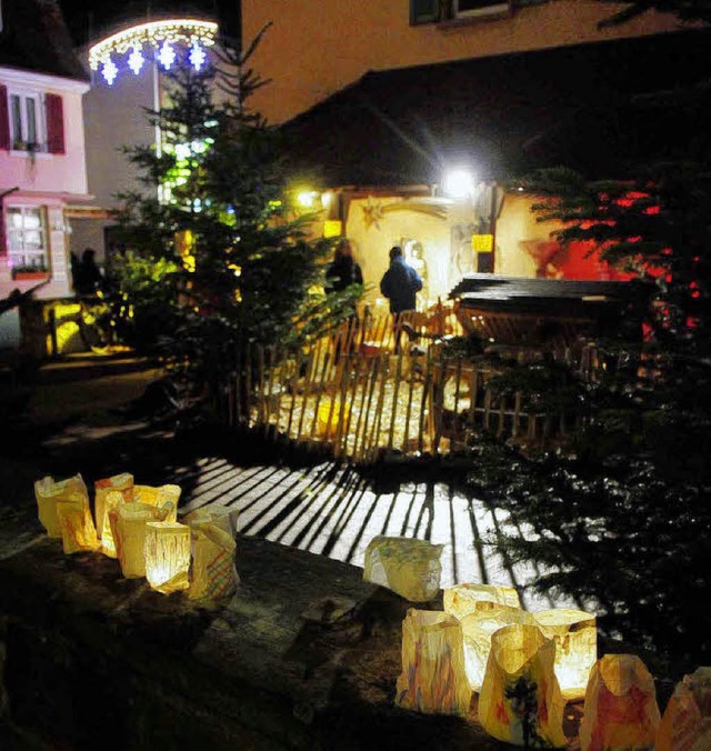 Einiges geboten am vierten Adventswoch...s  und Lichterzauber am Storchenturm.   | Foto: Wolfgang Knstle