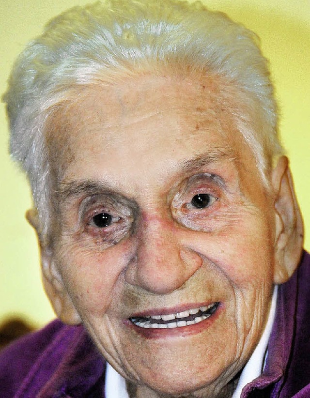 Hundert jahre alt wird sie heute: Erna Bttner.  | Foto: michael bamberger