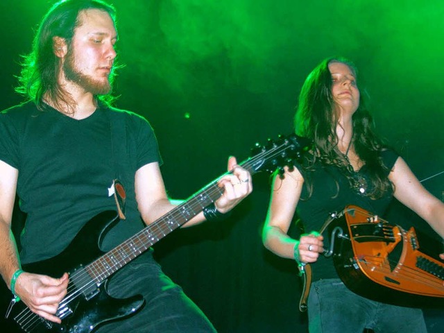 Die schweizer Band Eluveitie war der H...t des Heavy-Festivals in Grafenhausen.  | Foto: Ralf Rombach