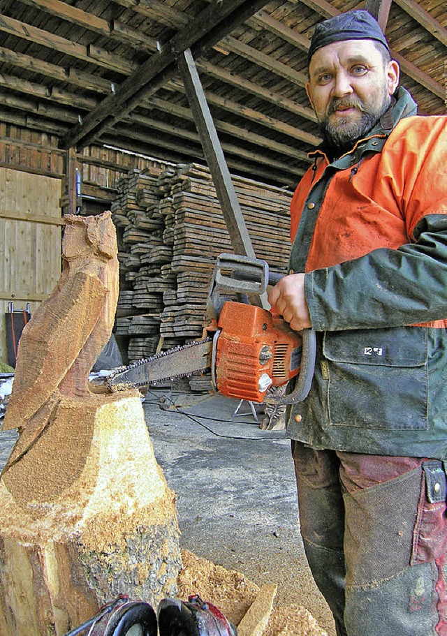 Filigrane Kunst mit der brachialen Gew...0; im Bregwerk in Wolterdingen hat.     | Foto: Vollmer