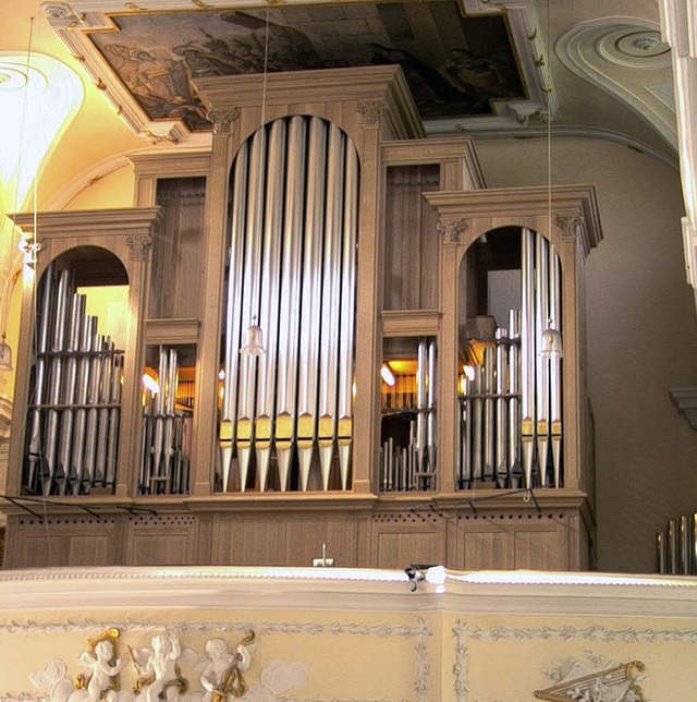 Auch die neue Orgel in St. Martin wird heute die Kirchgnger erfreuen.  | Foto: hansjrg bader
