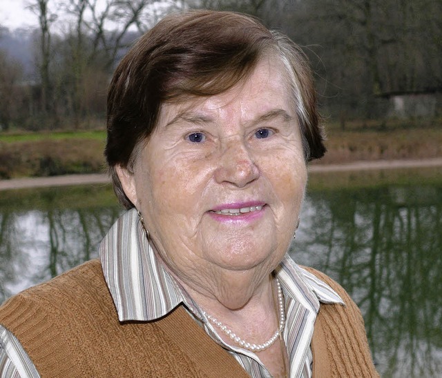 Ilse Schmidt-Wallaston feiert heute ihren 85. Geburtstag.   | Foto: leonhardt