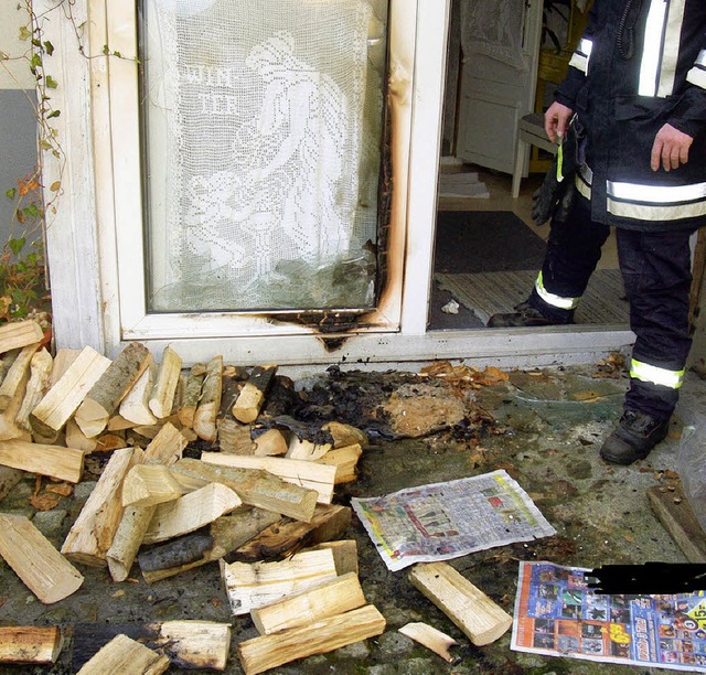 Lediglich Sachschaden entstand bei ein...ittag in der Kanderner Bahnhofstrae.   | Foto: Polizei