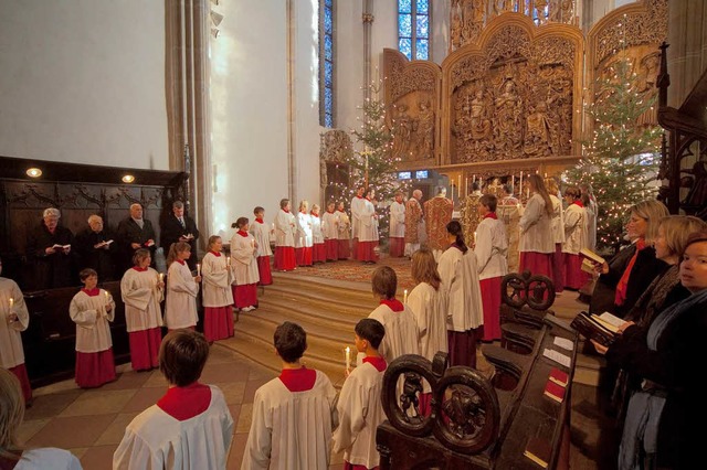 Am zweiten Weihnachtsfeiertag wurde im...cher Mnster das Patrozinium gefeiert.  | Foto: Martin Hau