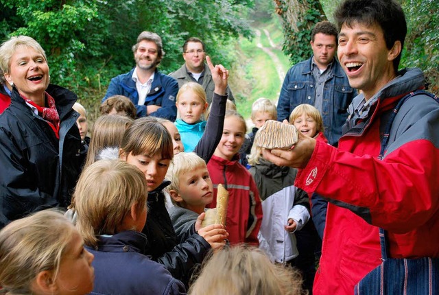 Bei der Einweihung des Wendelin-Wiedeh... in der Natur alles zu entdecken gibt.  | Foto: Benjamin Bohn