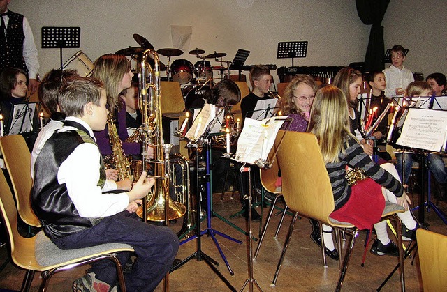 Die Jugendkapelle des Musikvereins Siensbach.   | Foto: Wolfgang Meyer