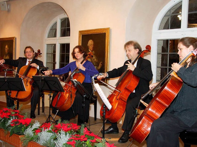 Das Cellokwartet Amsterdam mit dem Ettenheimer Gregor Horsch (links)  | Foto: Sandra Decoux-Kone