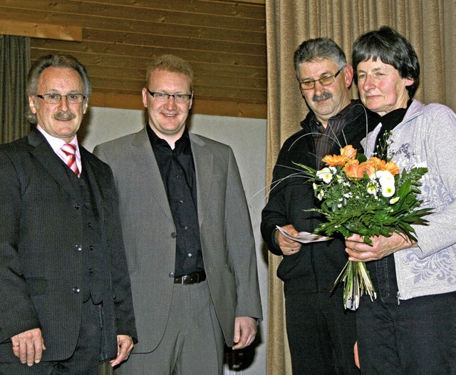 Verabschiedet wurde der Pfarrgemeinder...olger Thomas Himmelsbach (von links).   | Foto: Klaus berg