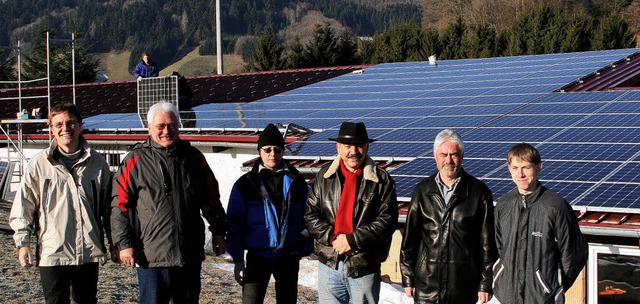 Geballte Macht fr Sonnenkraft (von li...s Forsthuber (Musikverein Endenburg).   | Foto: Heiner Fabry