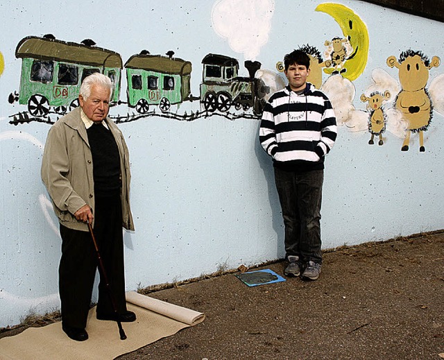 Lob  und Tadel: Graffiti in der   von ... gestalteten Mhleweg-Unterfhrung  .   | Foto: Fabry