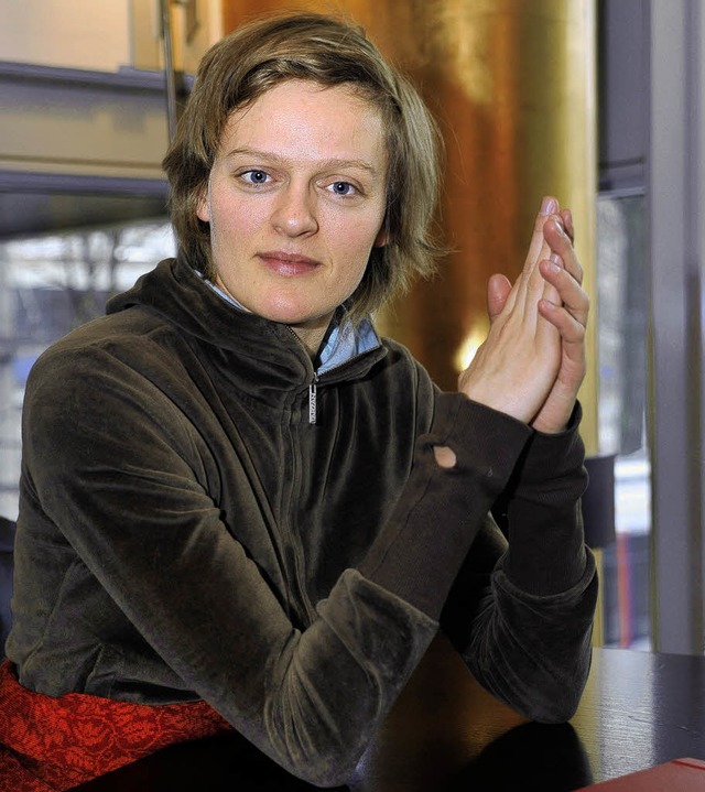 Sie braucht die Fremdsprache, um die D...leiht: die Norwegerin Marianne Hamre.   | Foto: thomas kunz