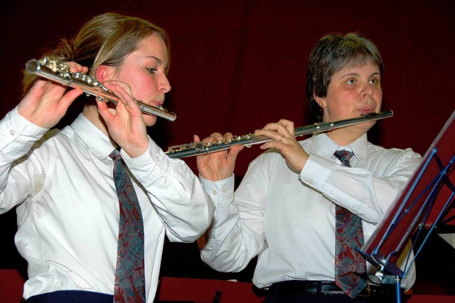 Brillante Solistinnen: Iris Br-Zimmermann (rechts) und Melanie Troll.  | Foto: Jutta Binner-Schwarz