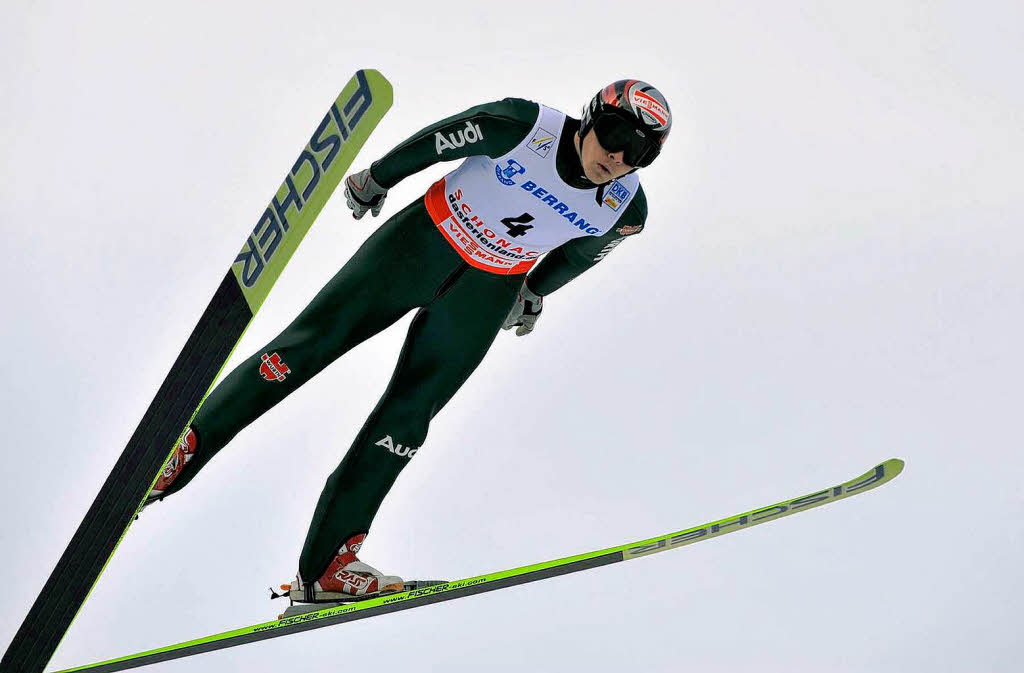 Skisport, Nordische Kombination, Weltcup in Schonach. Fabian Riessle. 