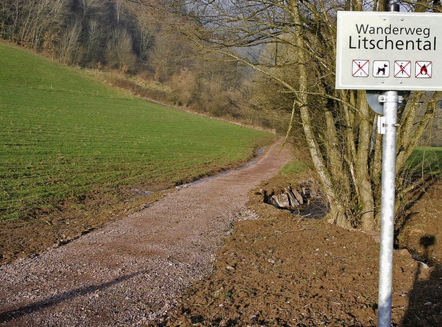 Der Wanderweg ins Litschental ist wieder begehbar.   | Foto: heidi fssel