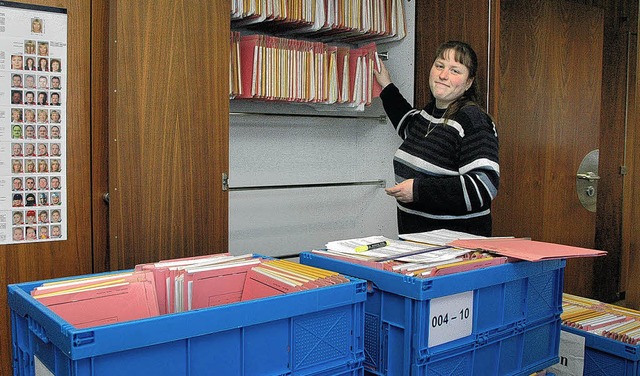 Heidi Hoff von der neuen Auslnderbeh...r die ersten Besucher gerstet  sein.   | Foto: Hubert Bleyer