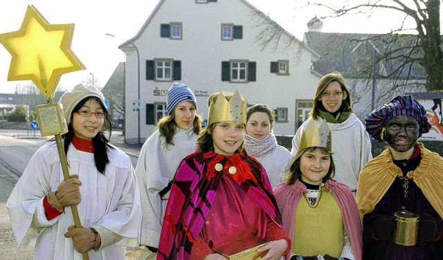 Die  Heiligen drei Knige der Herz-Jesu-Kirche Mllheim sind wieder unterwegs.   | Foto: Sigrid Umiger