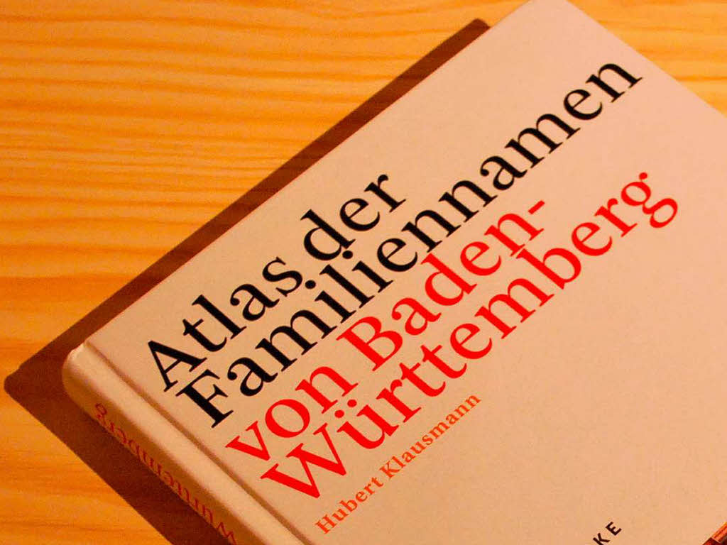 Der Ursprung der Familiennamen - Breisach - Badische Zeitung
