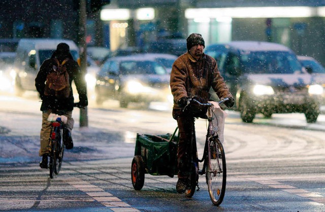 Schnee in Hamburg.  | Foto: dpa