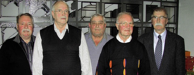 Der Vorstand des  Mnnerchors   Wehr w...oland Schmidt und Hansjrg Frommherz.   | Foto: Michael Gottstein