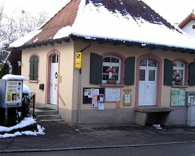 Inakzeptabel ist fr den Ortschaftsrat Wiechs die Schlieung der Postagentur.   | Foto: Schwab-Strube