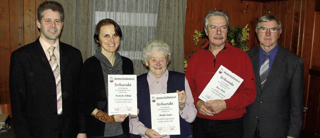 Ehrungen beim ACO: Fr langjhrige Mit...ilber (40 Jahre) und Gold (vergeben).   | Foto: patric Stippich