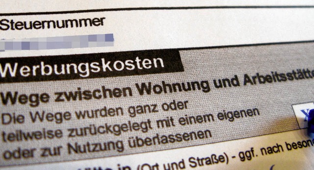 Wer die Kilometer zur Arbeitssttte un...gegeben hat, muss nicht ttig werden.   | Foto: dpa