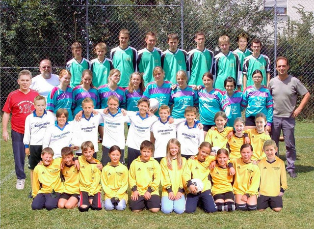 Die erfolgreichen Jugendmannschaften  ... U18 des TV Weil mit  ihren Betreuern.  | Foto: Privat