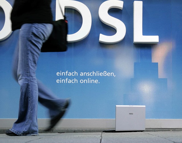 Schnelles Internet  ja, aber  bitte  o...unkfreies DSL&#8220; auch  weiterhin.   | Foto: dpa