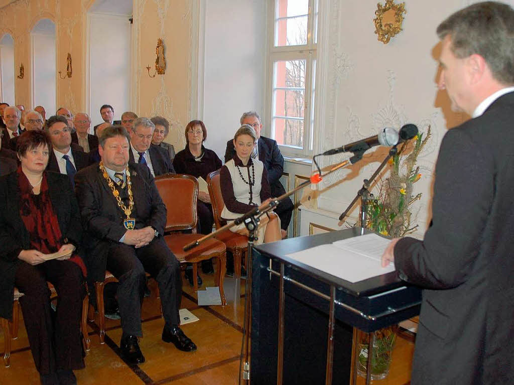 Gnther Oettinger beim Festakt im Elztalmuseum.