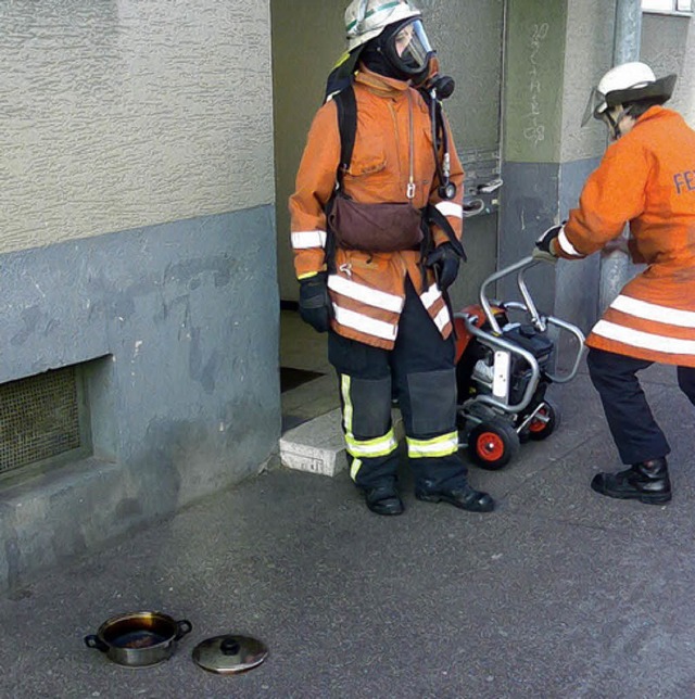 berhitzt: Ein durchgeschmorter Topf war Ursache eines Brandes.  | Foto: bz