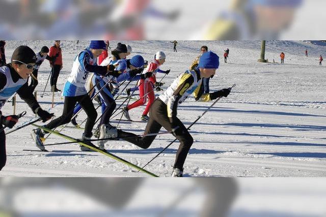 Startgedränge beim Skilanglauf wie in den besten Zeiten