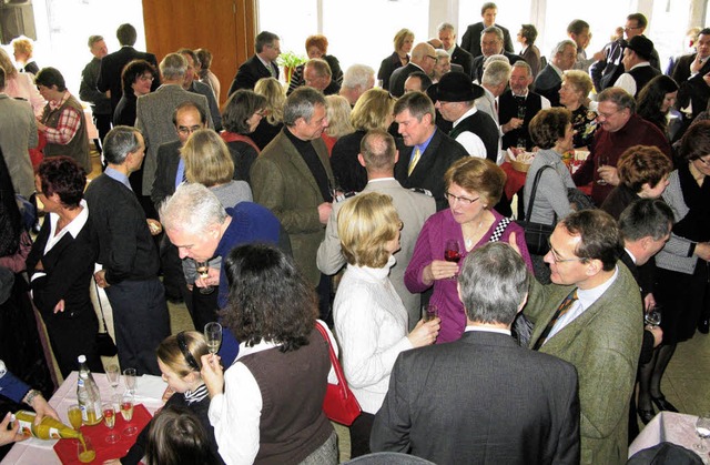 Gut besucht war der Neujahrsempfang in Auggen.   | Foto: BZ