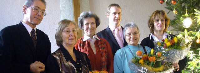 Abschied und Neubeginn in der evangeli...nz, Betty Uhrig und Angelika Dillmann   | Foto: Monika Korak