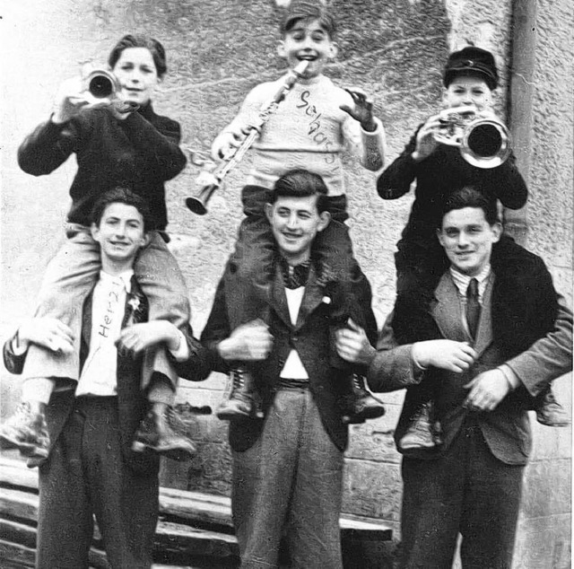 Lustige Musikanten 1950: in der untere...usikvereins Wolfenweiler-Schallstadt.   | Foto: privat