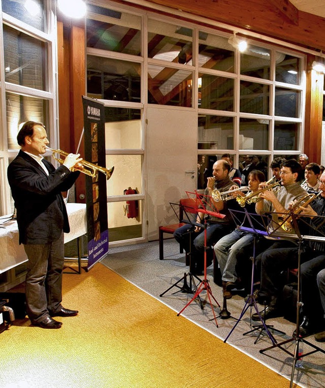 Der international bekannte Trompeter F...kshop zu Themen rund um die Trompete.   | Foto: Rolf Gehring