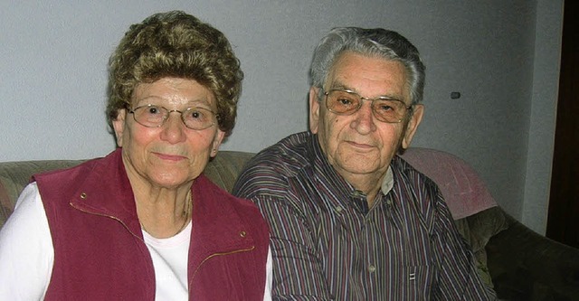 Annemarie und Paul Ruff sind seit 50 Jahren verheiratet.   | Foto: Hilger