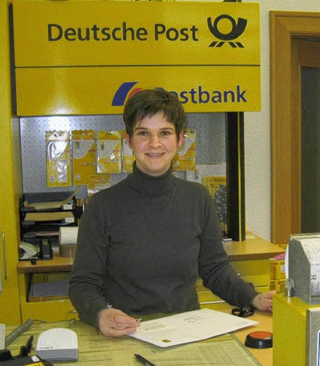 Immer schn freundlich:   die Poststelle im Rathaus.   | Foto: BZ
