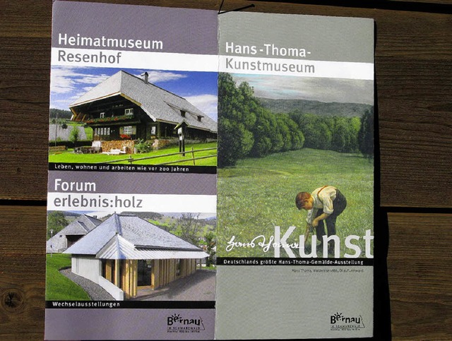 Zum Jahresbeginn hat die Gemeinde Bern...n neuen Museumsprospekt herausgegeben.  | Foto: Ulrike Spiegelhalter