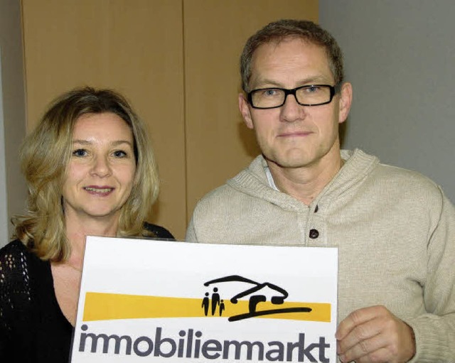 Andrea Hess und  Peter Bader von der IG Immobilienmarkt   | Foto: Kuck