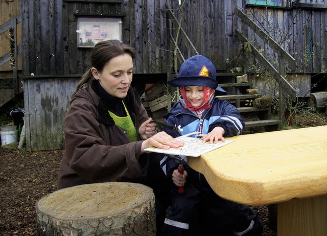 Im Naturkindergarten &#8222;Apfelbumc...e Kinder strker zusammenzufhren.      | Foto: BZ