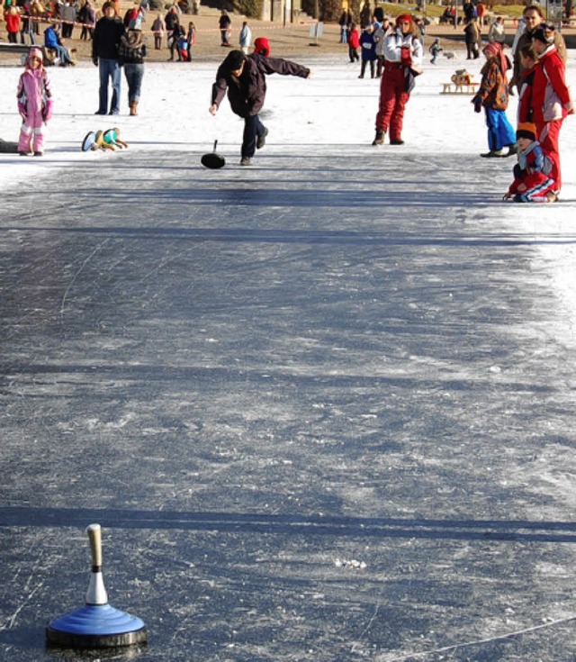 Eisstockschieen am Titisee im Winter  2007/08   | Foto: peter stellmach