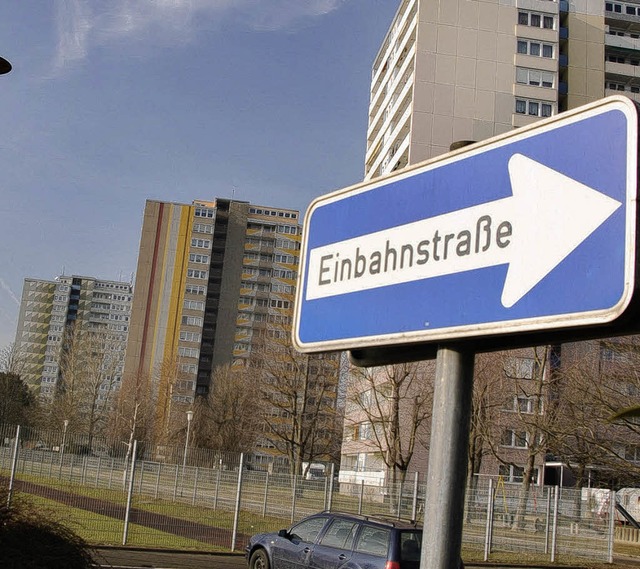 In einem der Fcampring-Hochhuser ere...gericht  Freiburg verhandelt wird.      | Foto: Ralf Staub