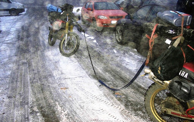 Riskante Fahrt im Schneegestber: Mit ...ei Offenburg aus dem Verkehr gezogen.   | Foto: Polizeidirektion Offenburg